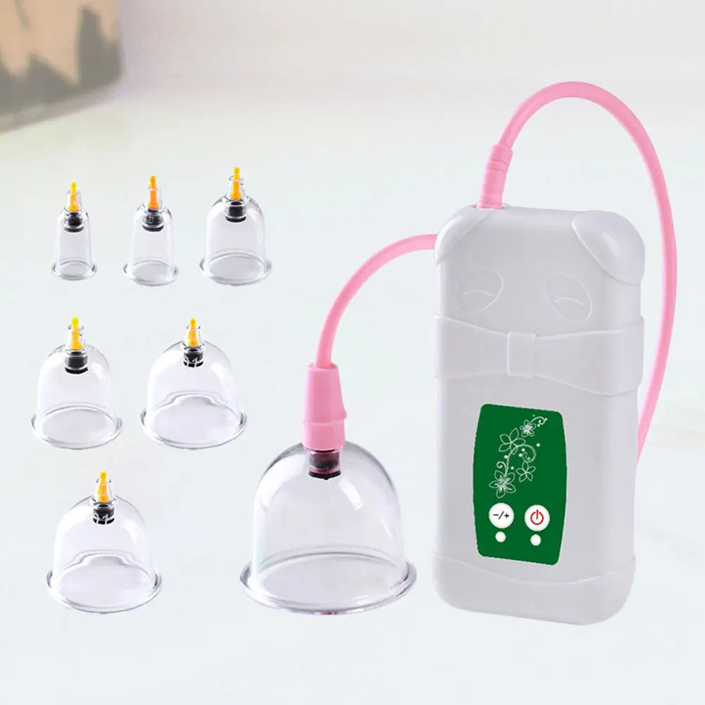 

1set Therapy Set 12-Cup Body Damp Clearing Kit For Back Massage Muscle Powerful Cupping Therapy Instrument Relief Cupping