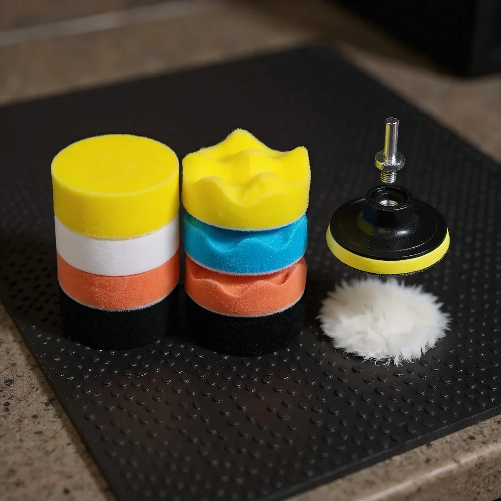 

Набор из 11 шт., 3-дюймовая полировальная подушечка — автомобильная пенопластовая дрель-губка для полировки и вощения