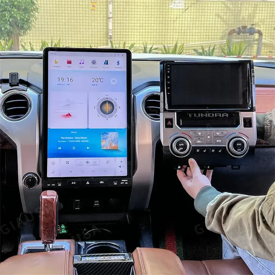 

16,8-дюймовый видеоплеер для Toyota Tundra 2014-2020, автомобильная магнитола, мультимедиа, GPS-навигация, CarPlay, Android, экран, головное устройство