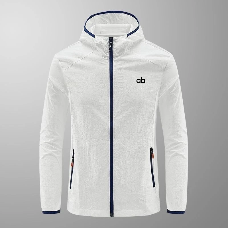 Summer Men Ultra‑Thin Breathable Sun Protection Jacket Hooded Lightweight Skin Coat For Hiking Cycling Fishing Outdoor Sports