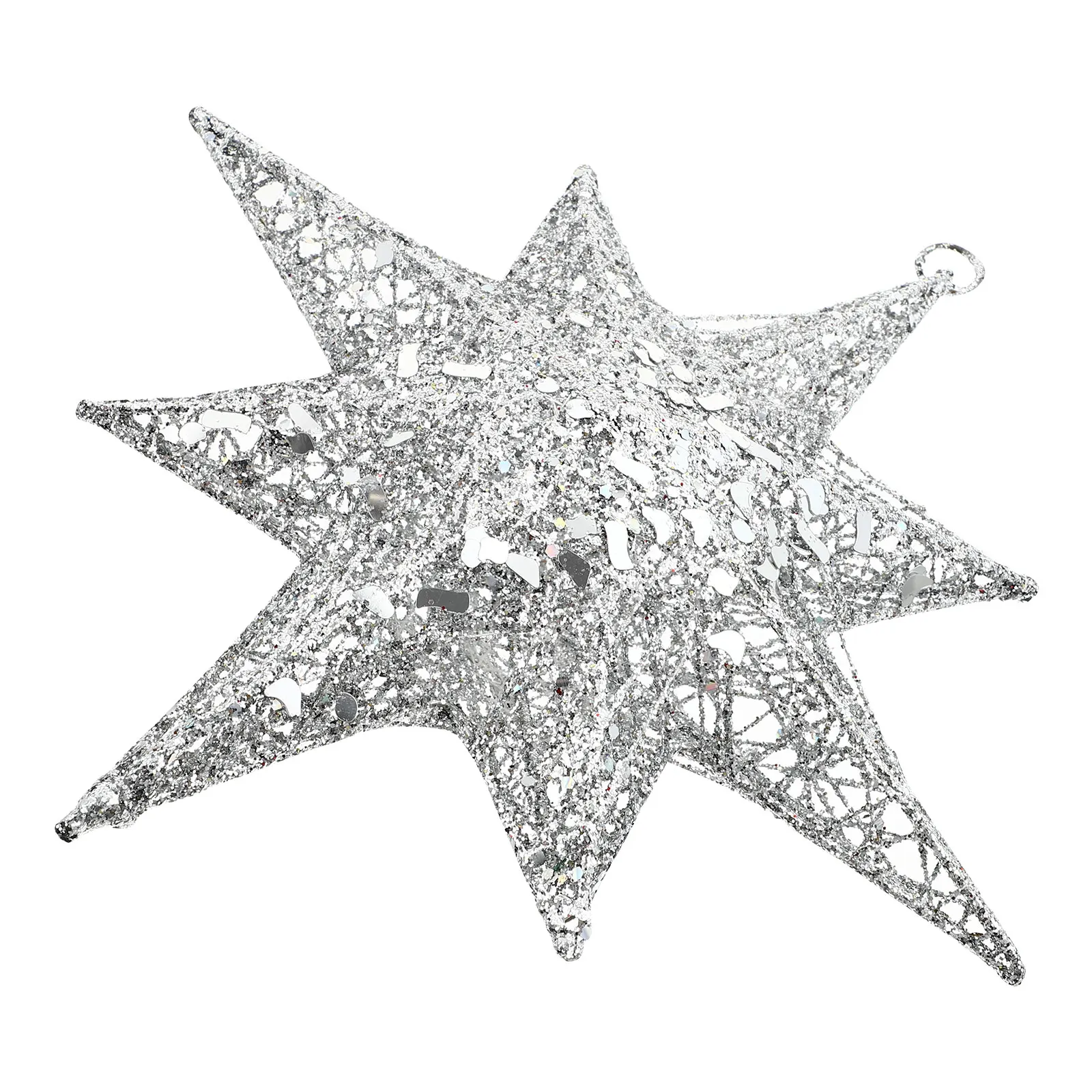 

Iron Christmas Bright Color Reusable Star Adornment Xmas Iron nament nament Christmas Tree Decoration Home Decor