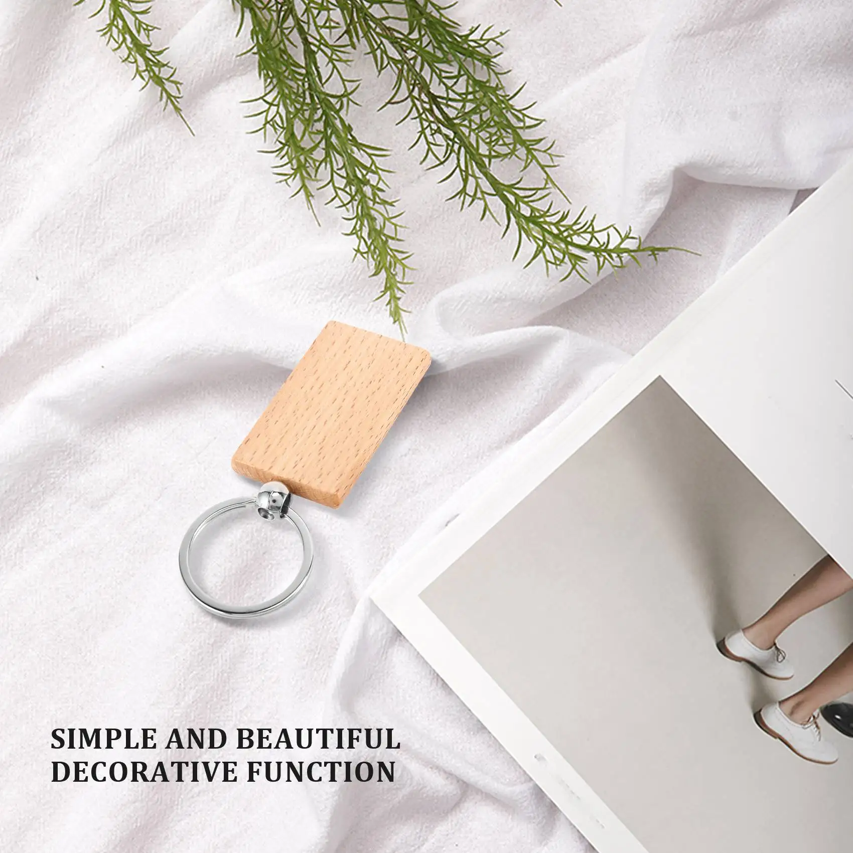 

SDFC-40 шт. пустой прямоугольный деревянный брелок «сделай сам», деревянные брелки, бирки для ключей, можно гравировать подарки «сделай сам»