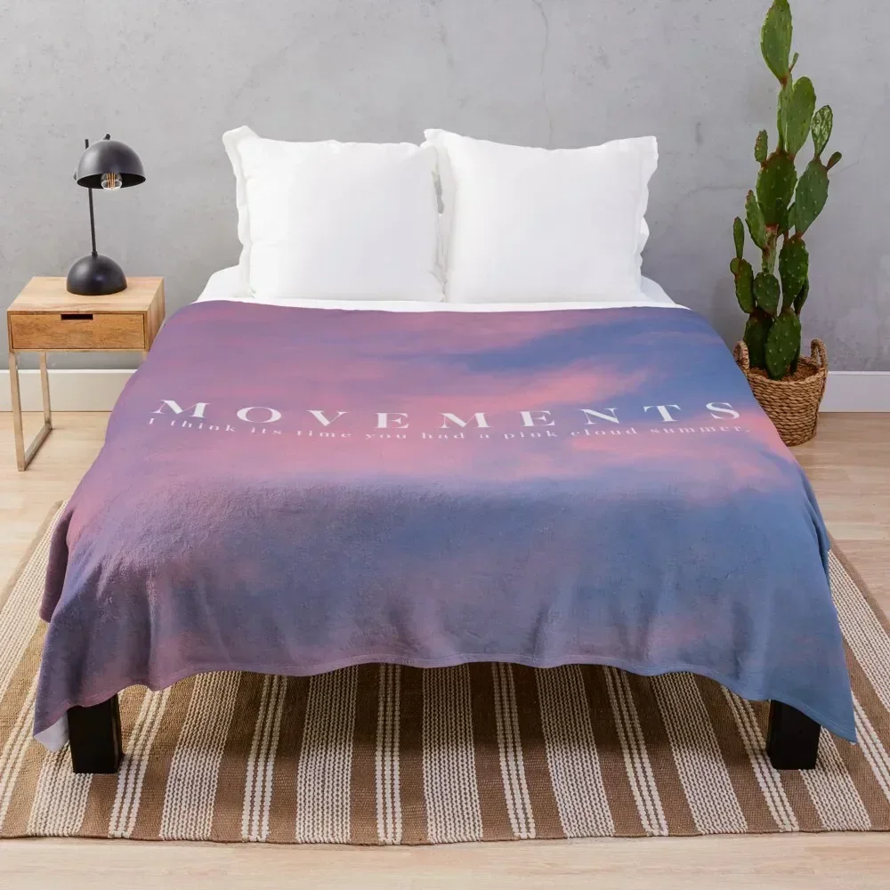 

Pink Cloud Summer Throw Blanket All Season Soft Lightweight Blanket for Home
