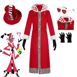 Valentinno Cosplay Costume Fantasia Anime Hotel Cosplay Disguise for Adult Women Dress Robe Hat Halloween Carnival Party Clothes