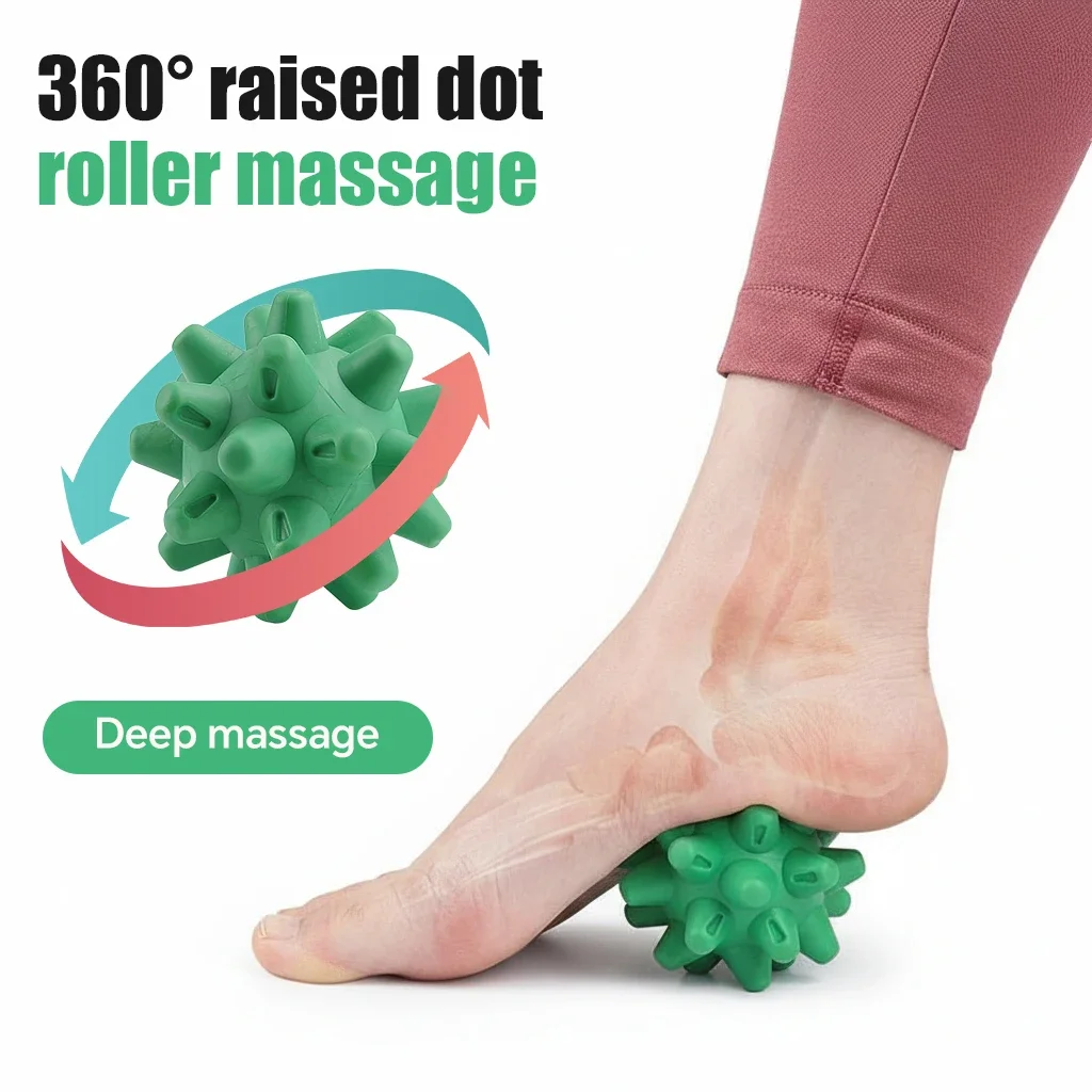 Hedgehog Massage Ball Deep Tissue Myofascial Release Full Body Muscle Relaxation Foot Back Yoga Fitness Wellness Tool