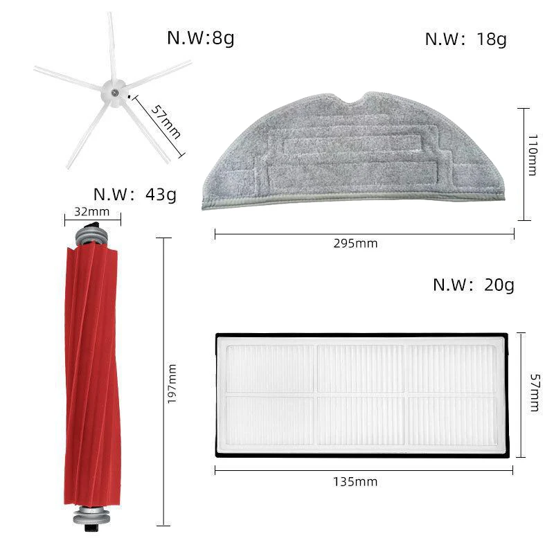 Dla Roborock S8 Pro Ultra części zamienne DuoRoller główne szczotki boczne końcówki do mopa filtry HEPA akcesoria worki do odkurzacza