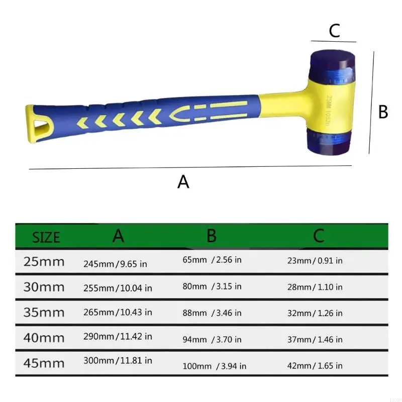 Insulated Hammer Multifunctional Double Head Plastic Coated Grip For Safe Electrical Installation And Home Repair Tasks