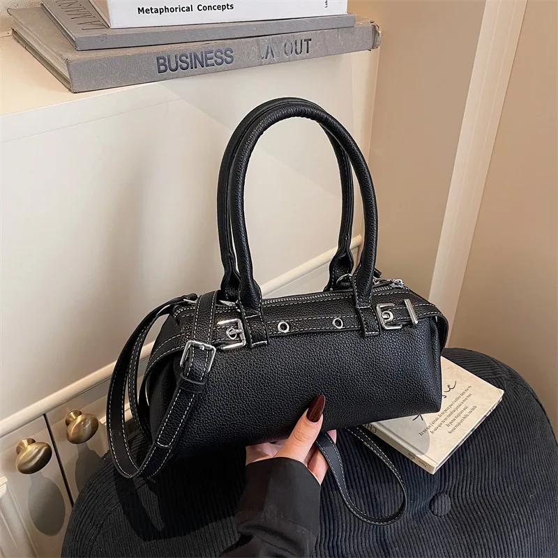 

2026 Urban Fashion Luxury Ladies Retro Premium Textured Handbag Trend Simple Casual Versatile Shoulder Bag Oblique Span Bag