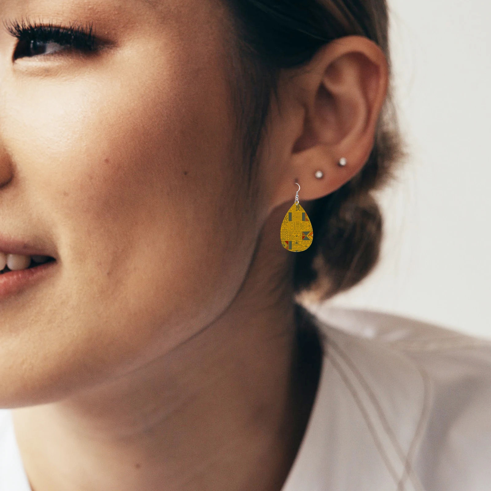 

1 Set Wooden Earring Blanks Unfinished Cutouts Diy Earring Making Kit For Women Hollow Design Lightweight Drop Charms Jewelry