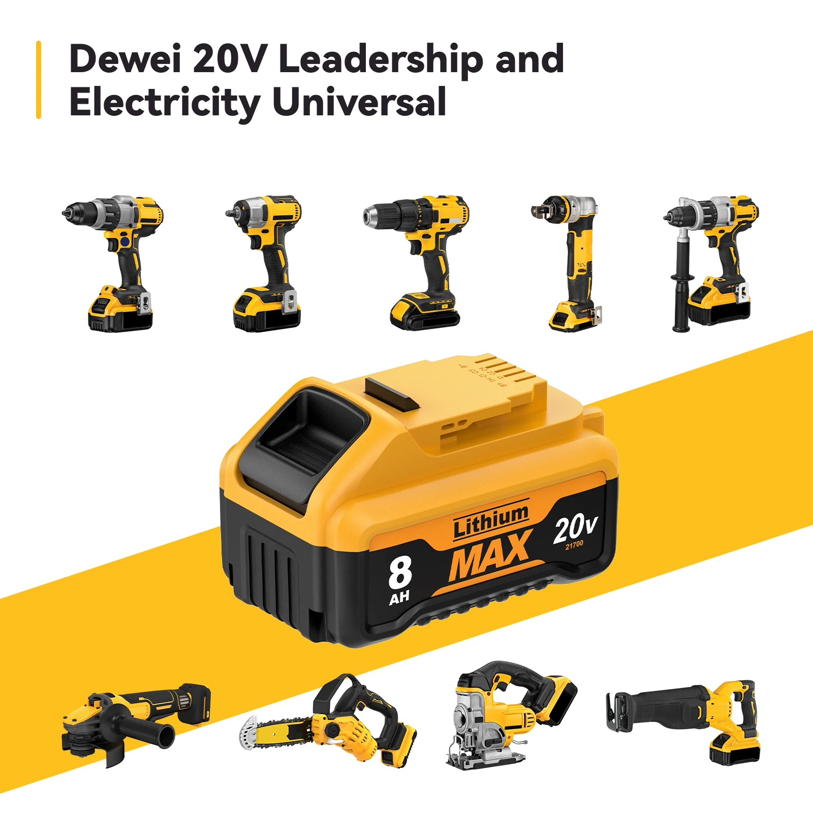 21700 Cell For DEWALT 20V MAX Battery 6Ah DCB205 DCB205-2 DCB206 DCB207 DCB203 DCB201 DCB204 Cordless Power Tool Lithium Battery