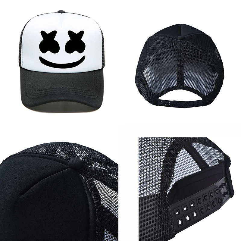 Cool Baseball Caps DJ Music Dance Hats Caps Cosplay Marshmello ‌Adult Children Halloween Christmas Party Caps Hats