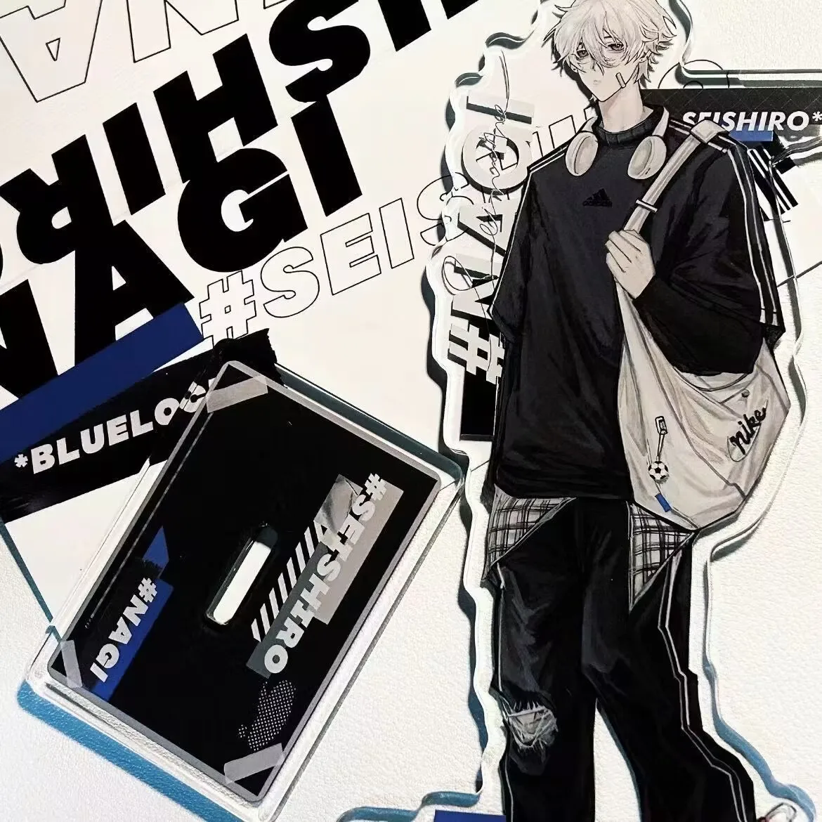 Nuovo cartello in piedi "Seishiro" "Blue Prison" in acrilico, decorazione desktop periferica anime giapponese di alto livello, fatta da sé