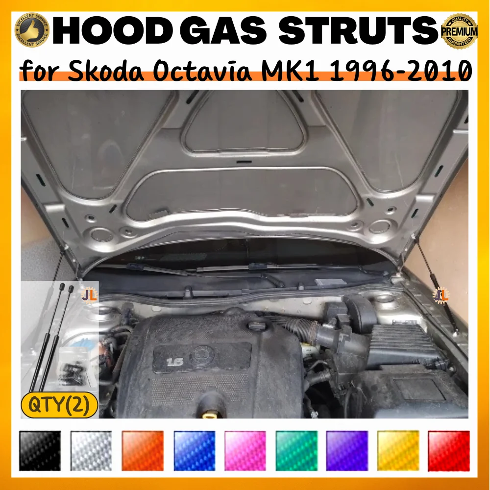 

Qty(2) Hood Struts for Skoda Octavia MK1 1996-2010 Front Bonnet Modify Gas Springs Shock Absorber Lift Supports Dampers