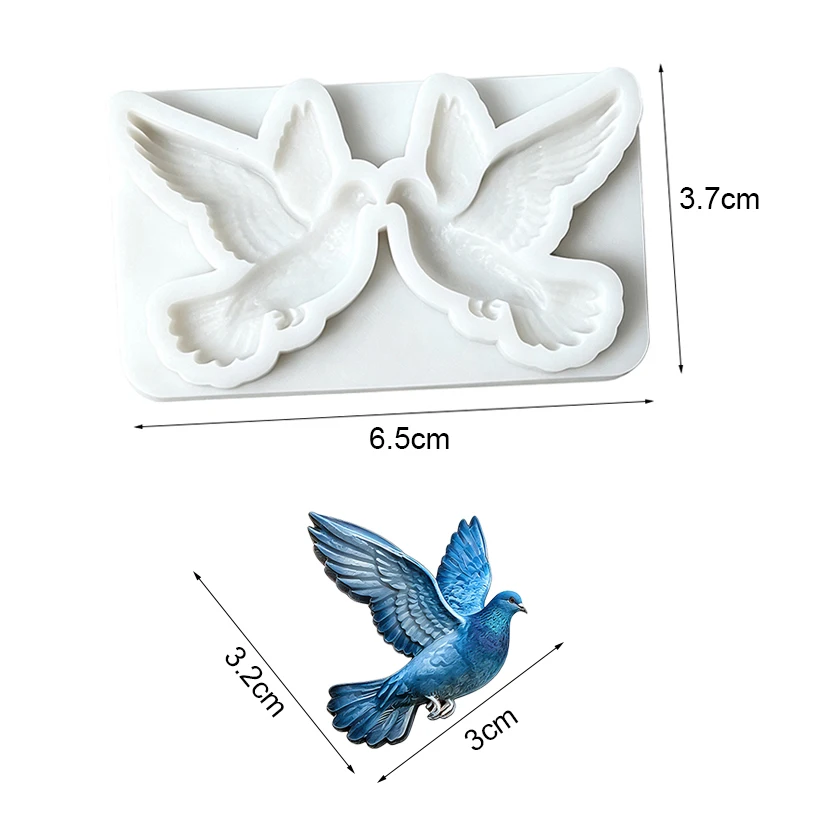 Dove Silikon-Zuckergussform Schokoladen-Cupcake-Backform Fondant-Kuchendekorationswerkzeuge – Detail 7