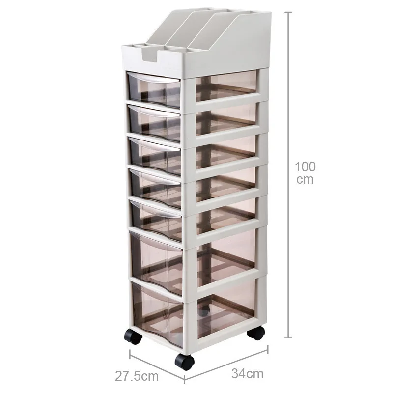 化粧品収納ボックス、ドレッサー下段引き出しタイプのジュエリー、マスク、口紅収納キャビネット、多層フロア引き出しキャビネット