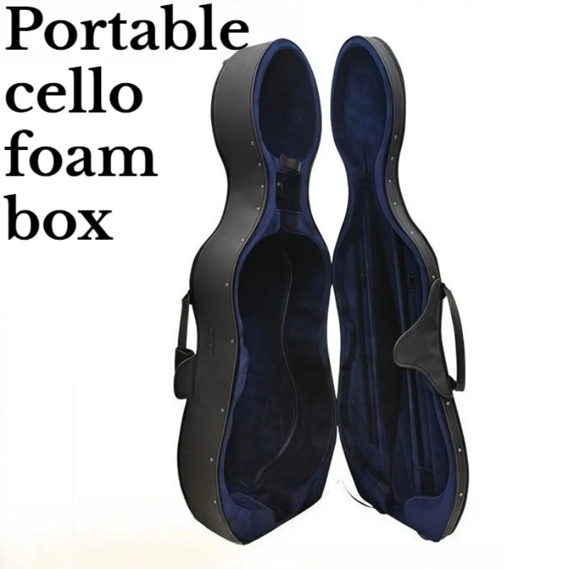 Oxford Cloth Cello Storage Box Thickened Padded Portable Shoulders Movable Shockproof Cello Case Musical Instrument Accessory