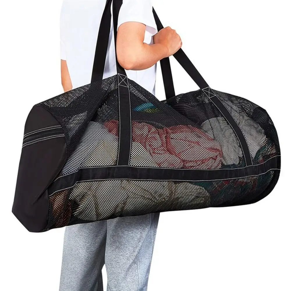 الصيف سعة كبيرة شبكة الغوص حقيبة السفر الشاطئ القماش الخشن حقيبة الغوص الرياضات المائية السباحة حقيبة قاعة رياضة