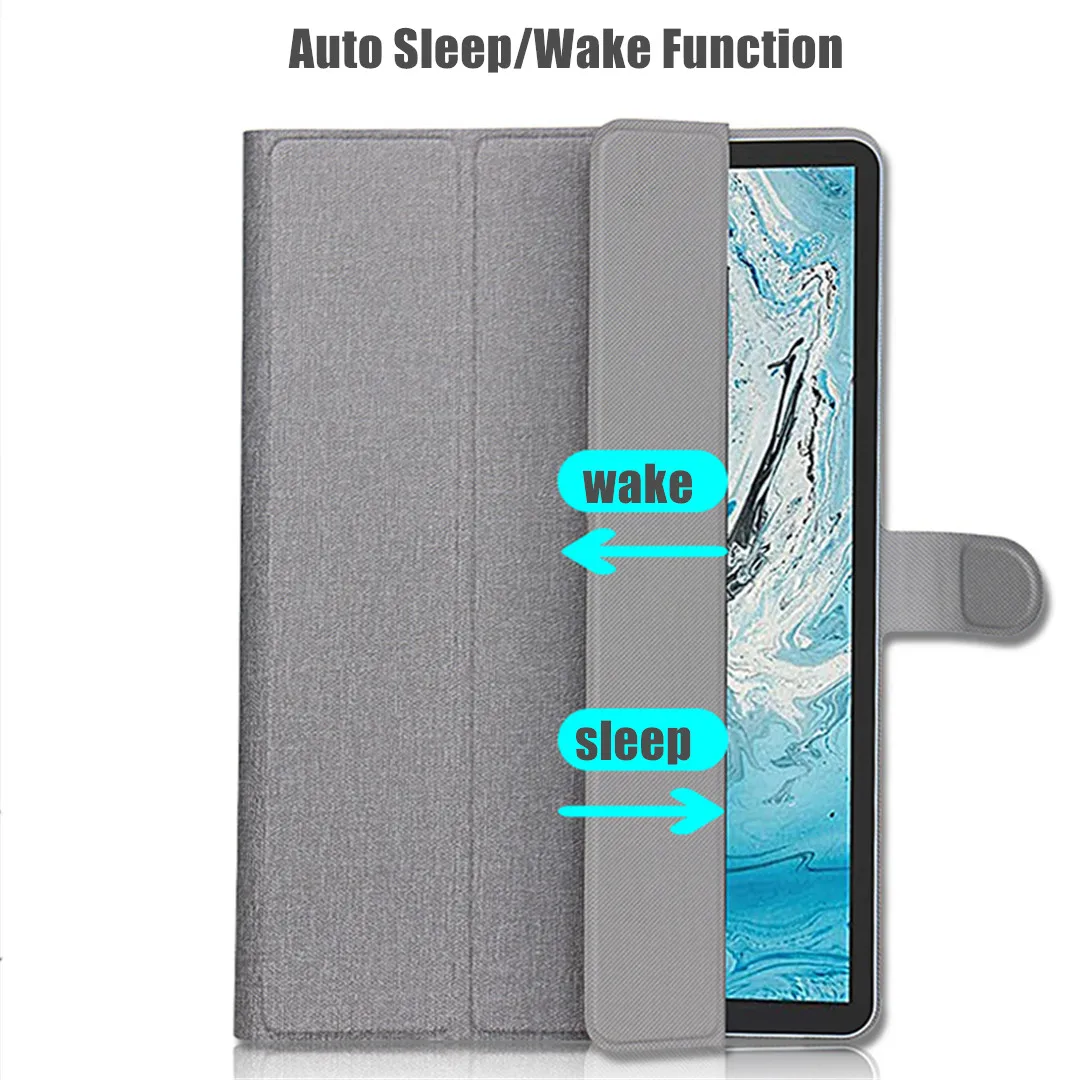 Funda magnétique ultra-mince pour Lenovo Dnomebook Duet Smart Case 2020 10.1 "tablette PC CT-X636F CT-X636X Smart Awake-Sleep Cover