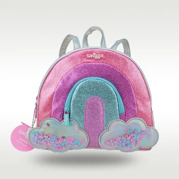Smiggle-mochila escolar original de Australia, de arcoíris morral escolar versátil, 11 pulgadas, superventas