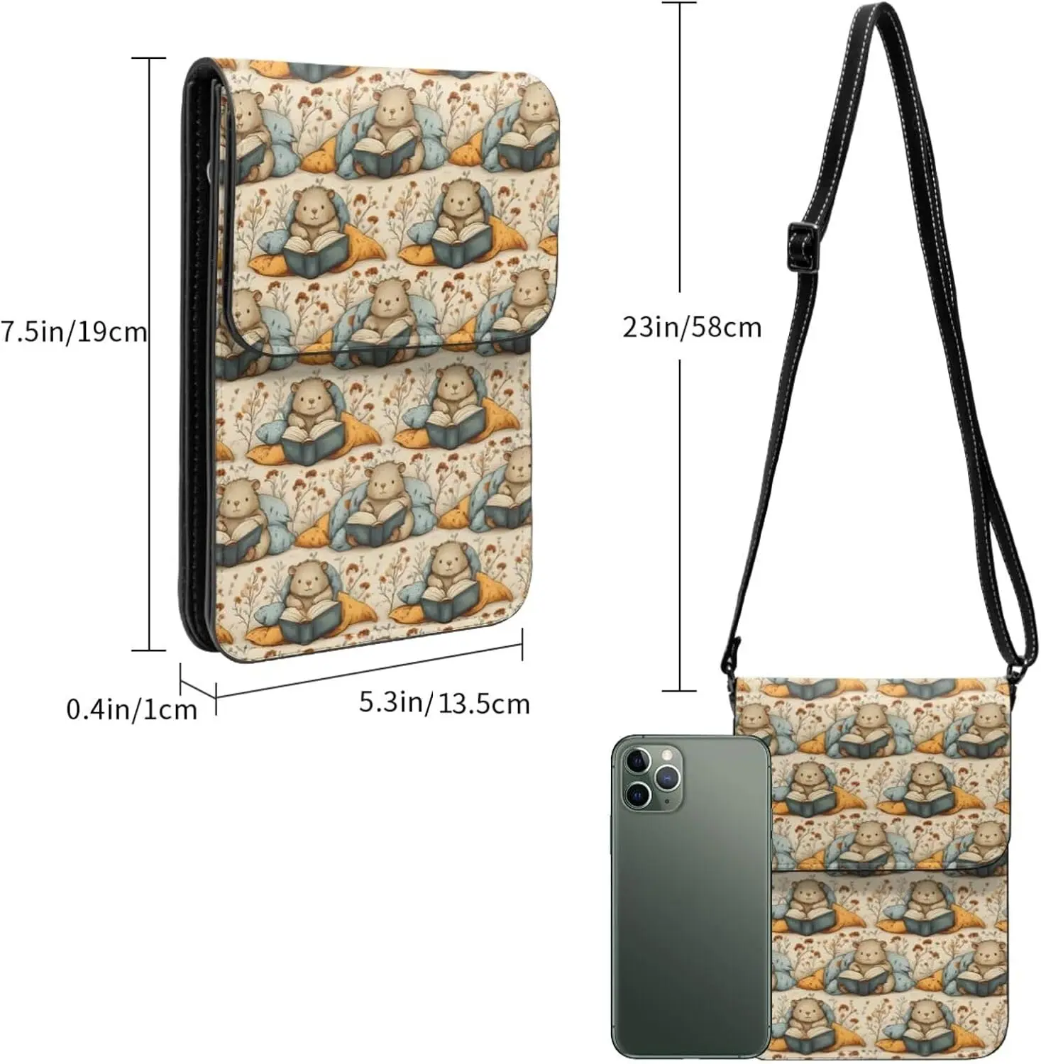 الاستوائية هاواي النيون أوراق النخيل الجلود حقيبة الهاتف محفظة كروسبودي حزام قابل للتعديل محفظة الموضة للنساء #2