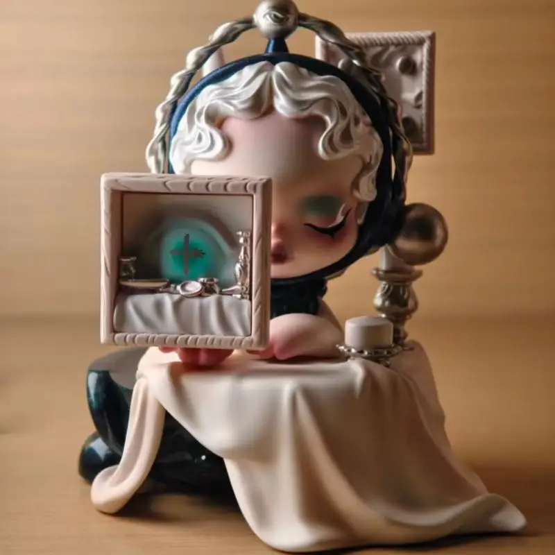 حقيقية POPMART SKULLPANDA الجدول سلسلة اليدوية صندوق أعمى لعبة زخرفة هدية الكريسماس رائعة وجميلة #5