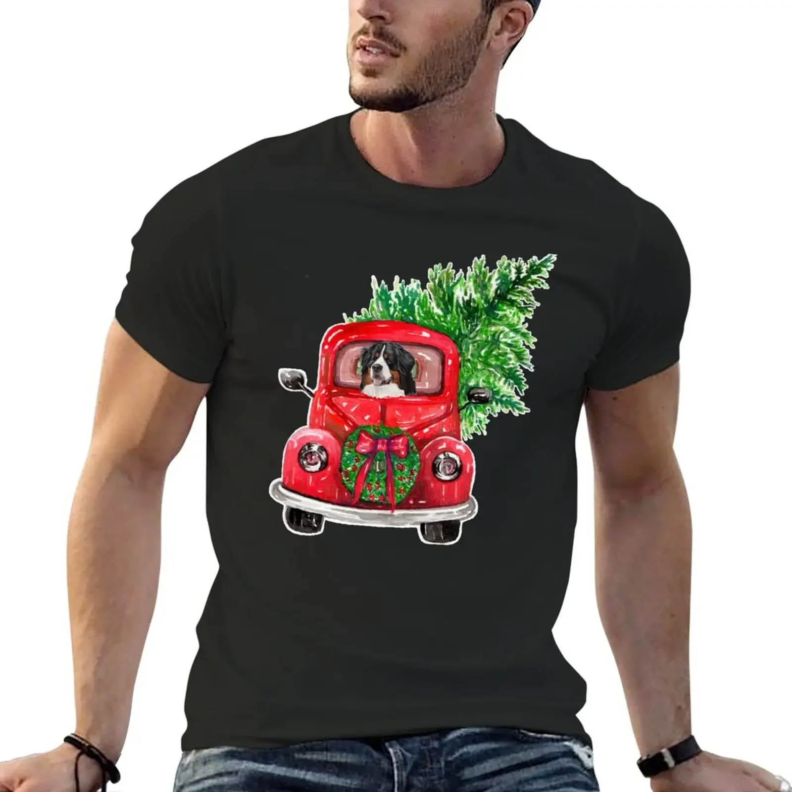 

Bernese Mt. Dog : Bernese Mountain Christmas 6 T-Shirt shirts graphic tees vintage anime shirt mens t shirts pack