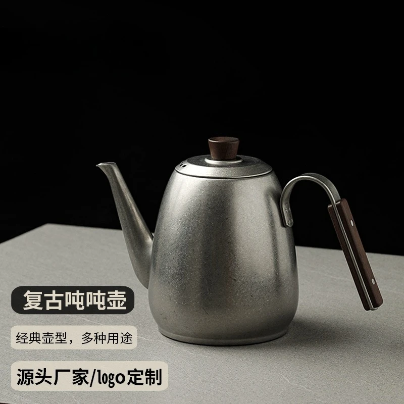 

Retro kettle 304 stainless steel ton pot bubble teapot household tea separation restaurant stewteapot kettle