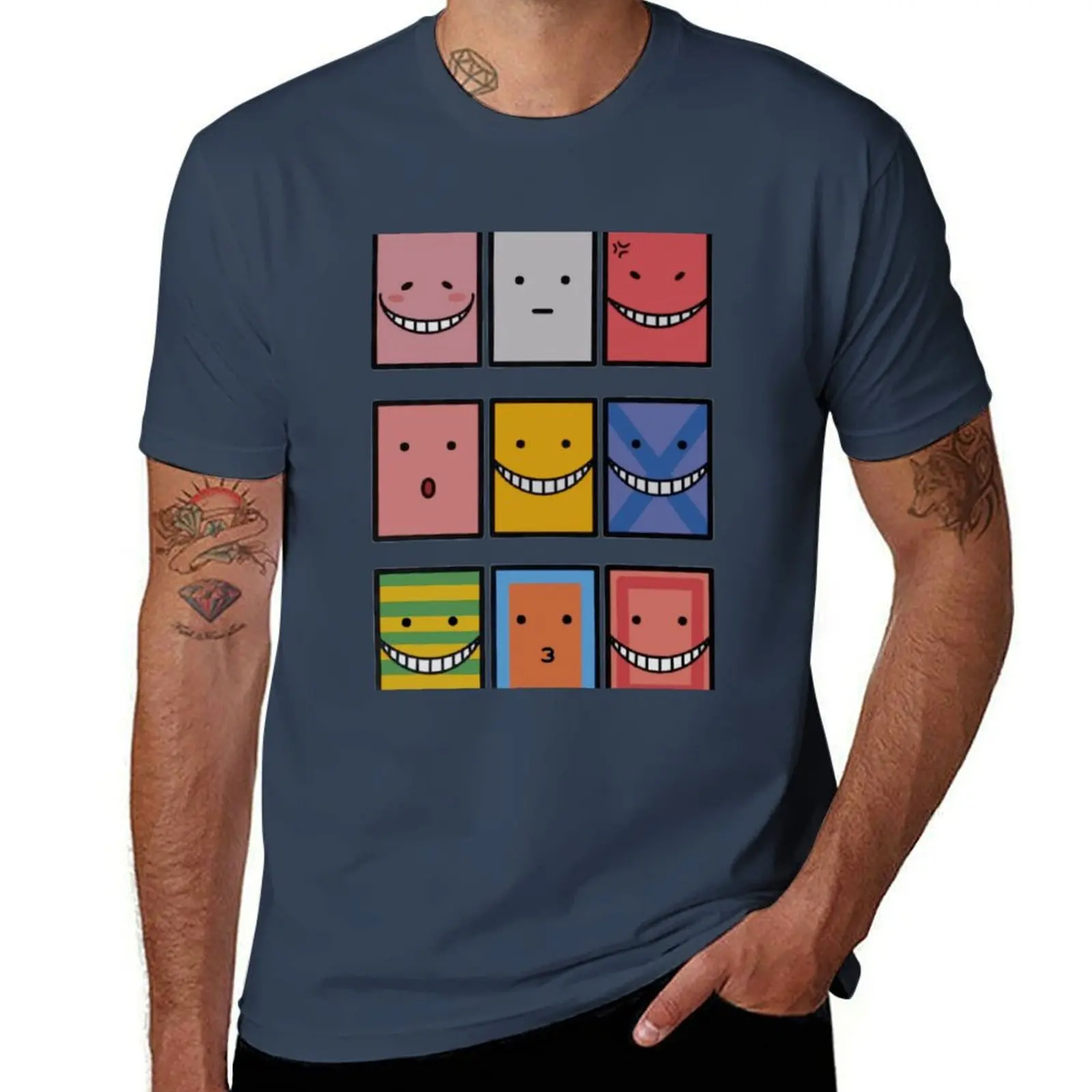 

Assassination Classroom ! Koro Sensei all faces T-Shirt anime t shirts oversize t shirt personalised T-Shirt