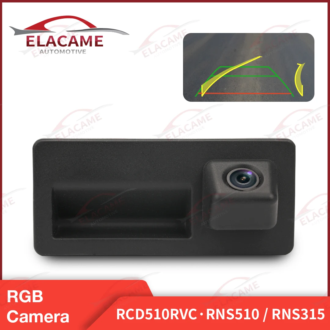 

OEM RGB 26Pins Rearview Camera Reversing Trunk Handle for VW Jetta MK5 MK6 Tiguan Passat B7 RNS510 RNS315 RCD510 With trajectory