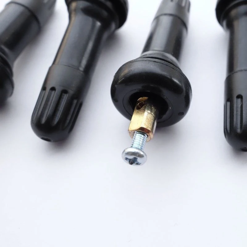 100 قطعة TPMS المضادة للانفجار عجلات صمام الجذعية الإطارات المفاجئة في المطاط نوع استشعار الضغط نظام مراقبة جديد #5