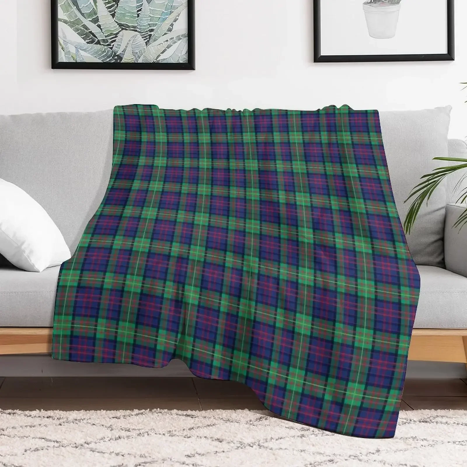 Carnegie Mellon University Tartan Plaid Throw Blanket Travel Tourist For Sofa Thin manga Blankets