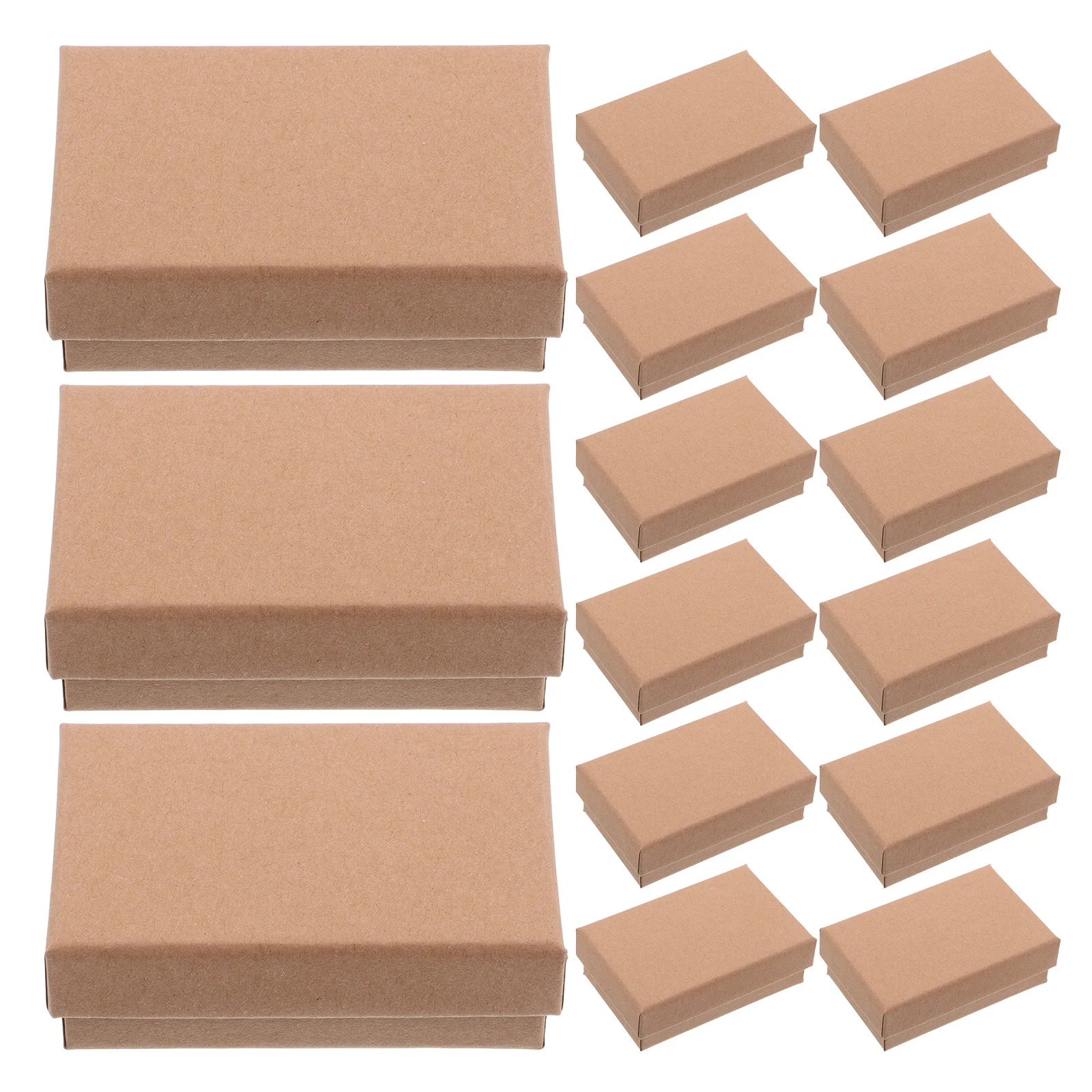 

24pcs Multifunctional Jewelry Bulk: Small Rectangle Paper Packaging Boxes For Rings Necklaces Earrings Bracelets Empty Gift Box