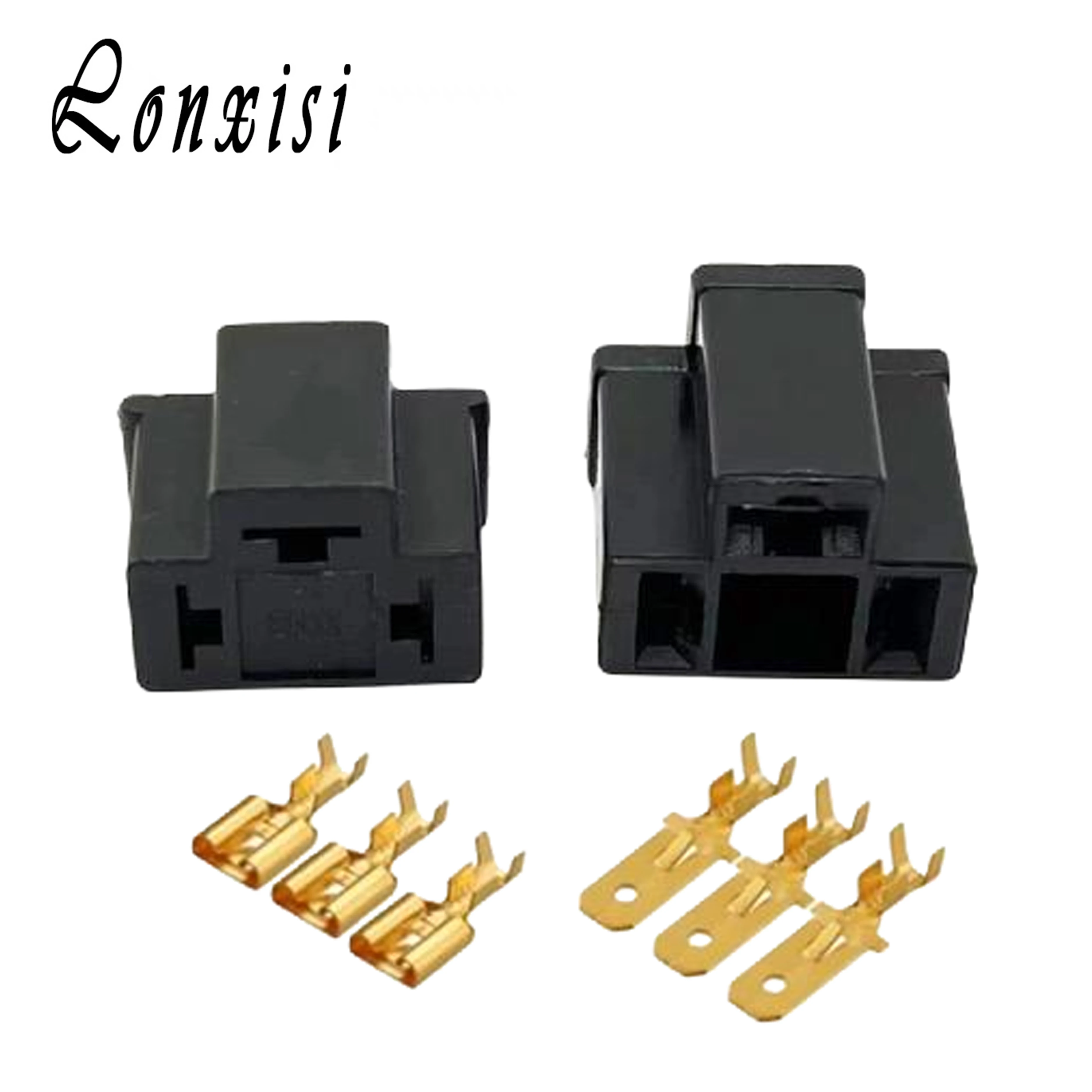 3 Pin Car Electrical Wire Male Female Connectors For Hernia Lamp H4 Lamp Motorcycle Headlight