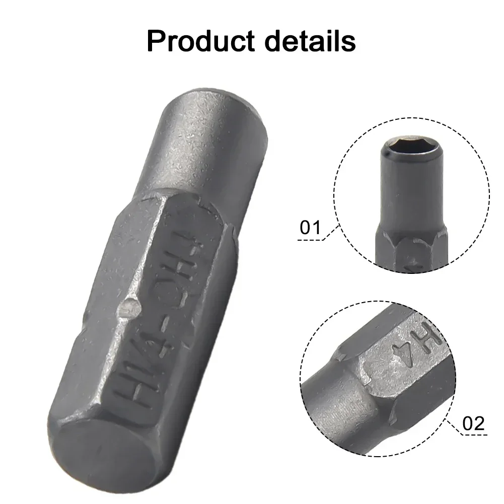 1pc 25mm Screwdriver Adapter 1/4 Inch Hex Shank To 4mm Socket Driver Bit Adapter For Precision Hex Bits Magnetic Holder Tool