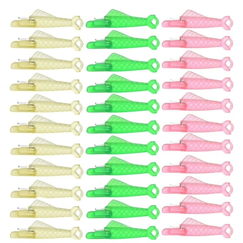 100ชิ้นที่สอดเข็มสำหรับเย็บปักที่ร้อยด้ายสำหรับมือและเครื่องจักรสำหรับตาเล็กๆงานปักไหมขัดฟันแบบปลาสีเหลืองสีเขียวสีชมพู