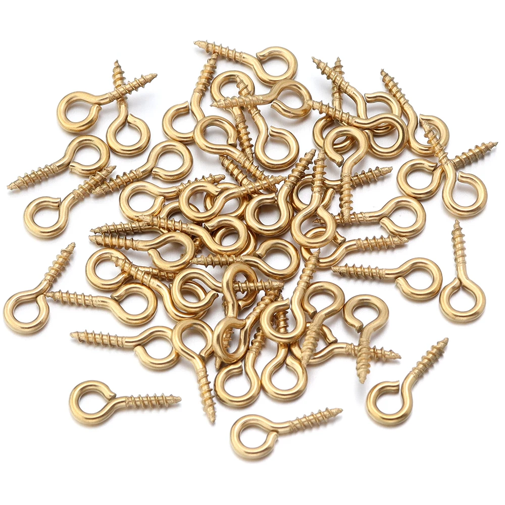 20-50 teile/los Edelstahl Augen nadel Schlüssel bund Haken Ösen stifte Mini Schraube Anhänger DIY Gewinde Pin Fitting DIY Schmuck Armband