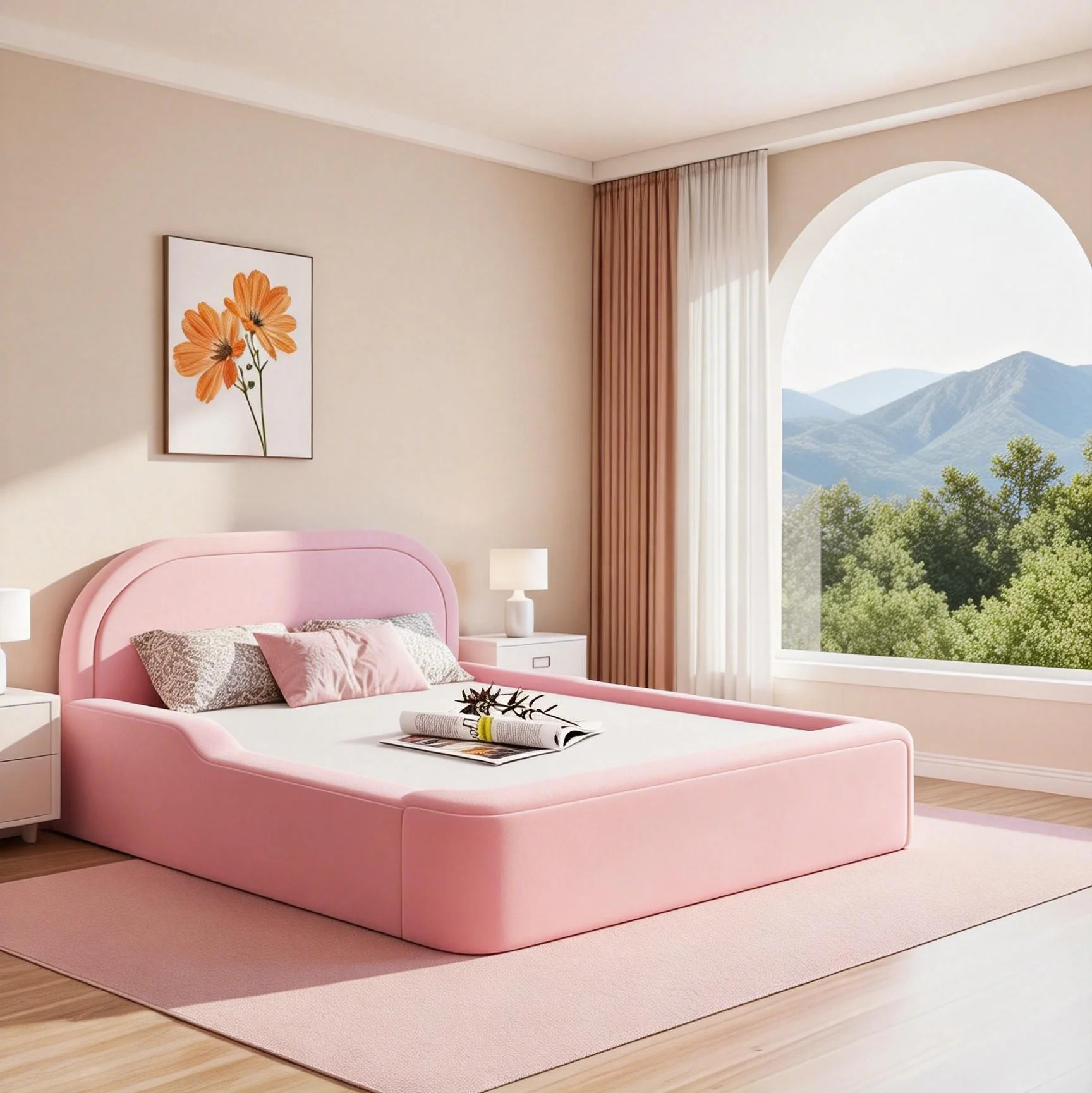 CertiPUR-US Certified High Density Foam Kids Sofa Bed OEM/ODM Non-Toxic Toddler Play Couch for Bedroom & Playroom