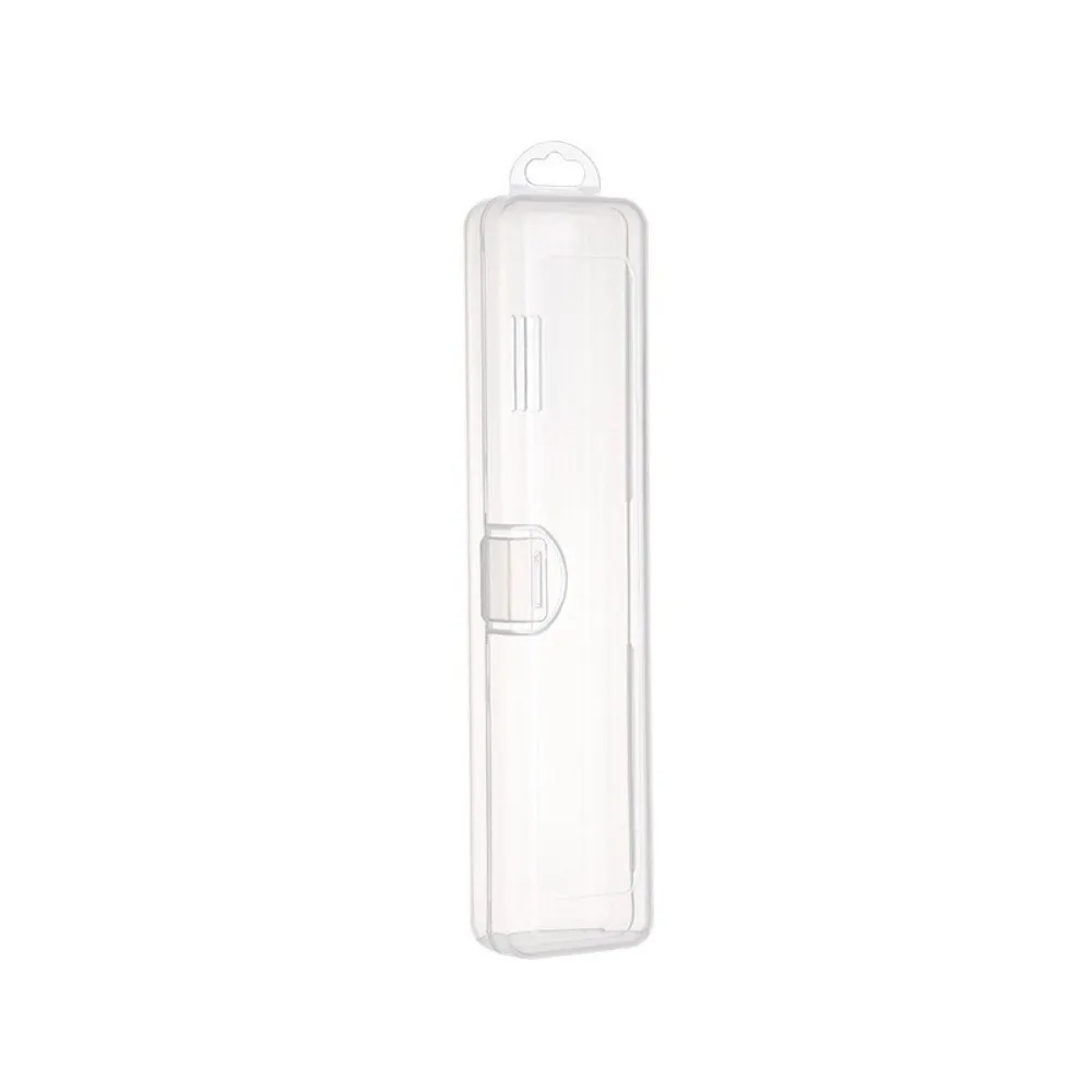 Transparent Makeup Brush Storage Box Large Capacity with Cover Travel Toothbrush Box Dustproof