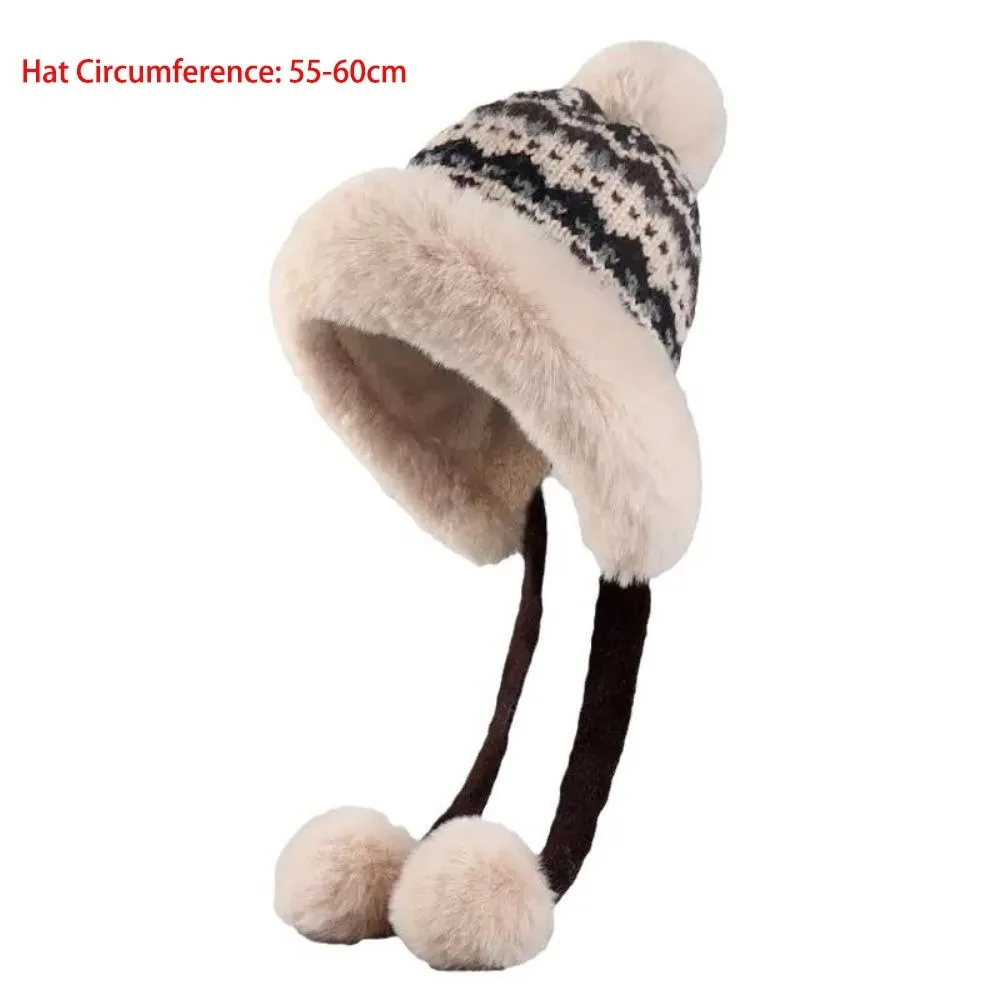 جديد محبوك قبعة رشاقته Pompom سدادات حماية الأذن قبعة Coldproof يندبروف البلوز قبعة لركوب الدراجات في الهواء الطلق التزلج