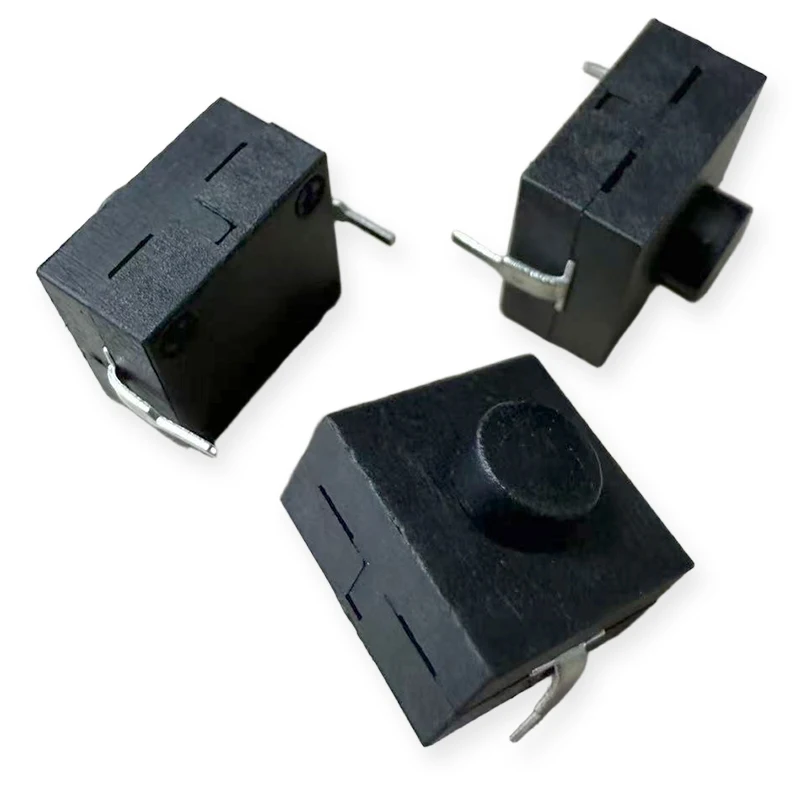 20PCS 1212-112D Flashlight Switch 12 * 12 * 9.1mm  DC 30V 1A Vertical Button 2-Pin Self-Locking Micro Power Switch