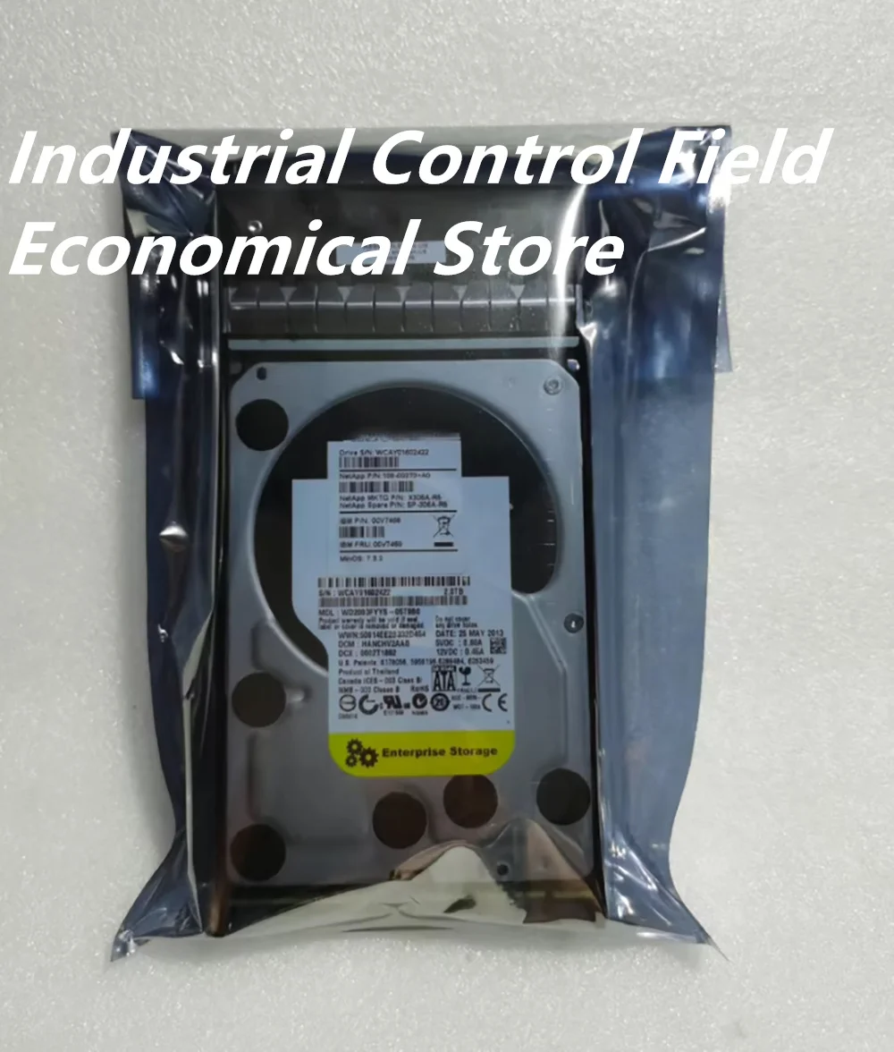 FOR IBM PN:00V7468 FRU:00V7469 NetApp X306A-R5 SP-306A-R5 2TB 7.2K 108-00270+A0 memory disc