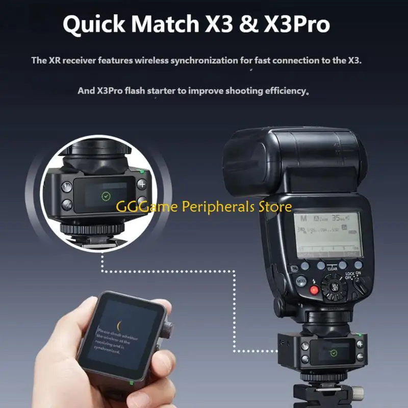 

U55B 100-метровый беспроводной приемник вспышки для автоматического управления вспышкой нескольких марок