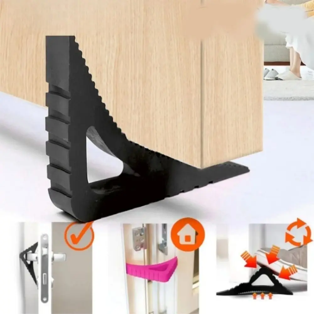 

Safety Shock Absorbent Door Stoppers Door Protection Anti-slip Door Wedge Multi-functional Door Handle Stopper Home Door