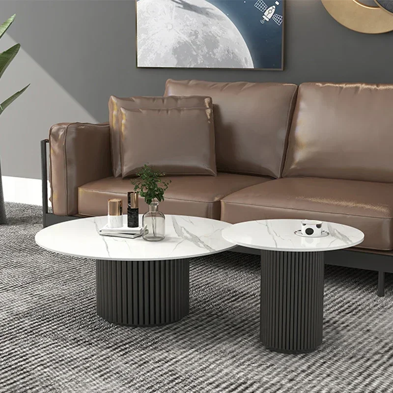 Factory Direct Compatible With Coffee Tables Side Small Center Modern Console Table Tv Round Tea Marble