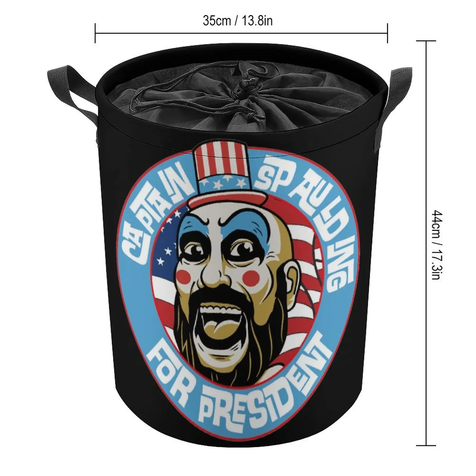 Storage Box Captain Spaulding for President for Sale B Laundry Basket Dust Proof Portable Travel Storage Novelty Stored Toys Han