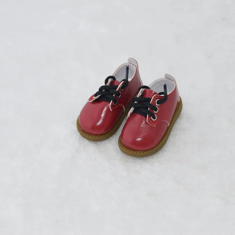 Children PU Leather 1/4 BJD Shoes Black Brown Casual Wearing Doll Leather Shoes Handmade Trendy Cute Doll Boots Doll Accessories