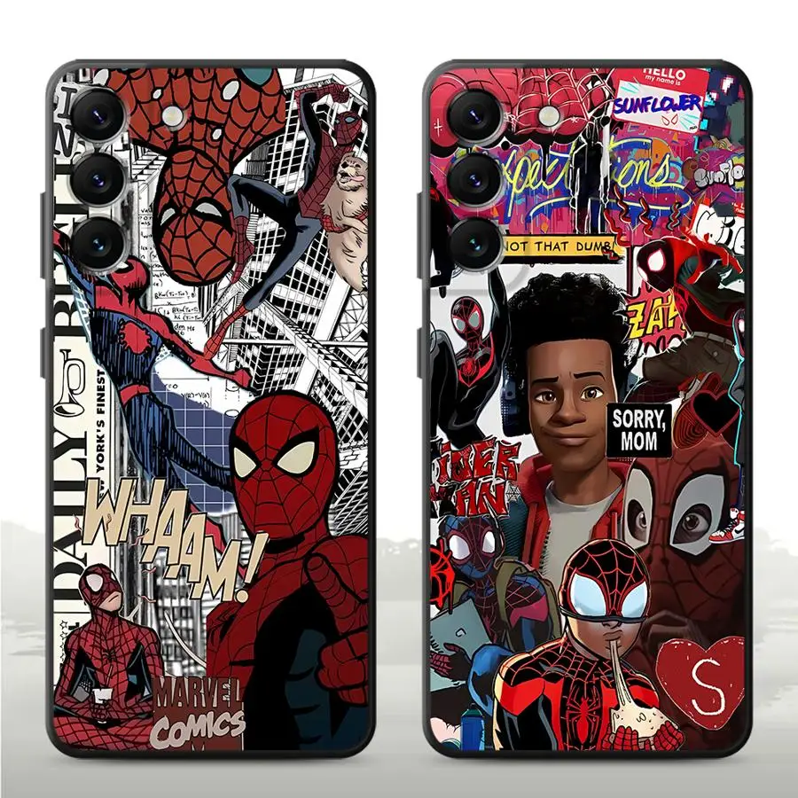 Spider-Man Beyond Universe Phone Case for Samsung Galaxy Note 20 Ultra 10 Plus 10 Lite 9 8 S10 S9 S8 Plus soft shell