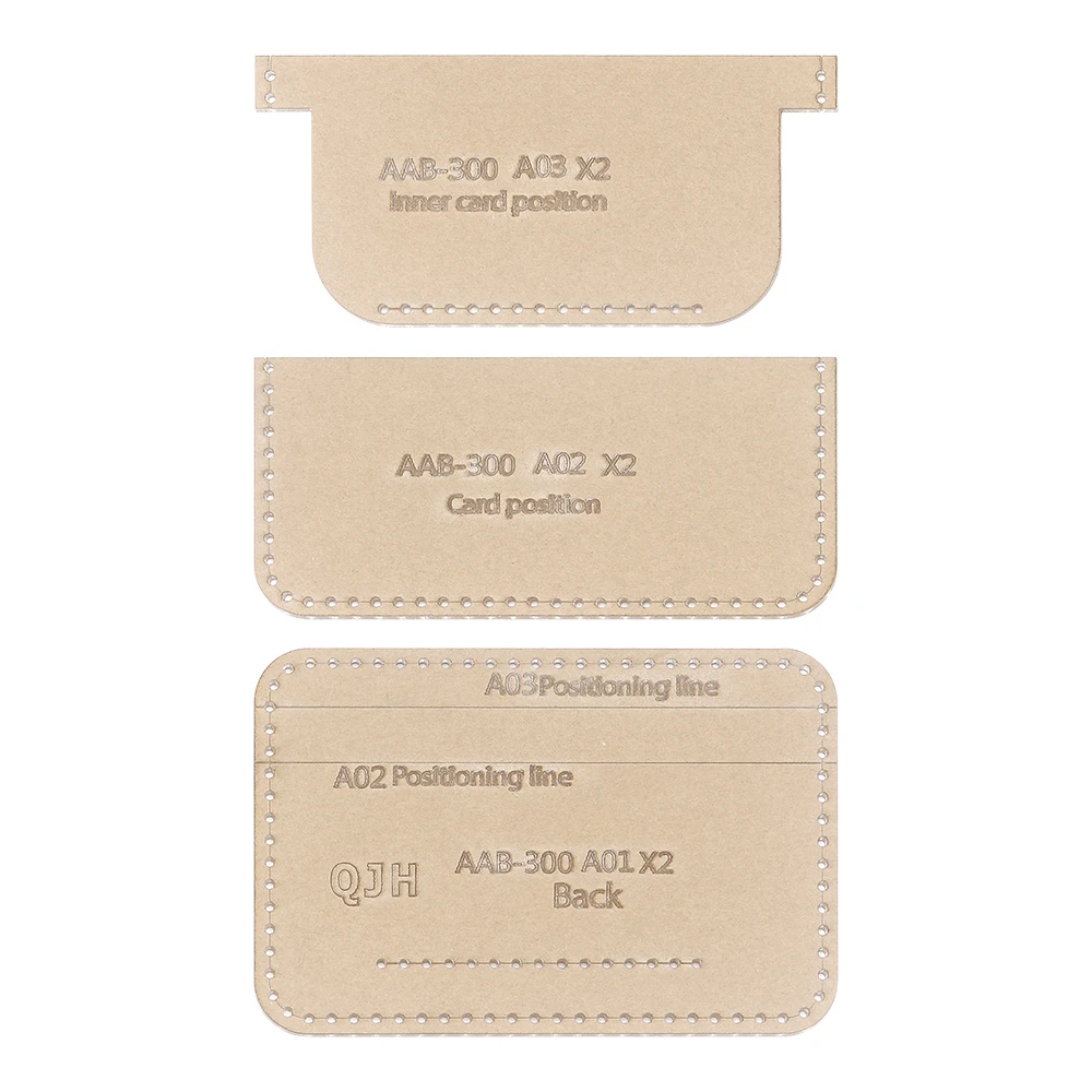 DIY Wallet Stencils, Card Storage Bags Acrylic Template, DIY Leather Handmade Crafts - Sewing Pattern Mold