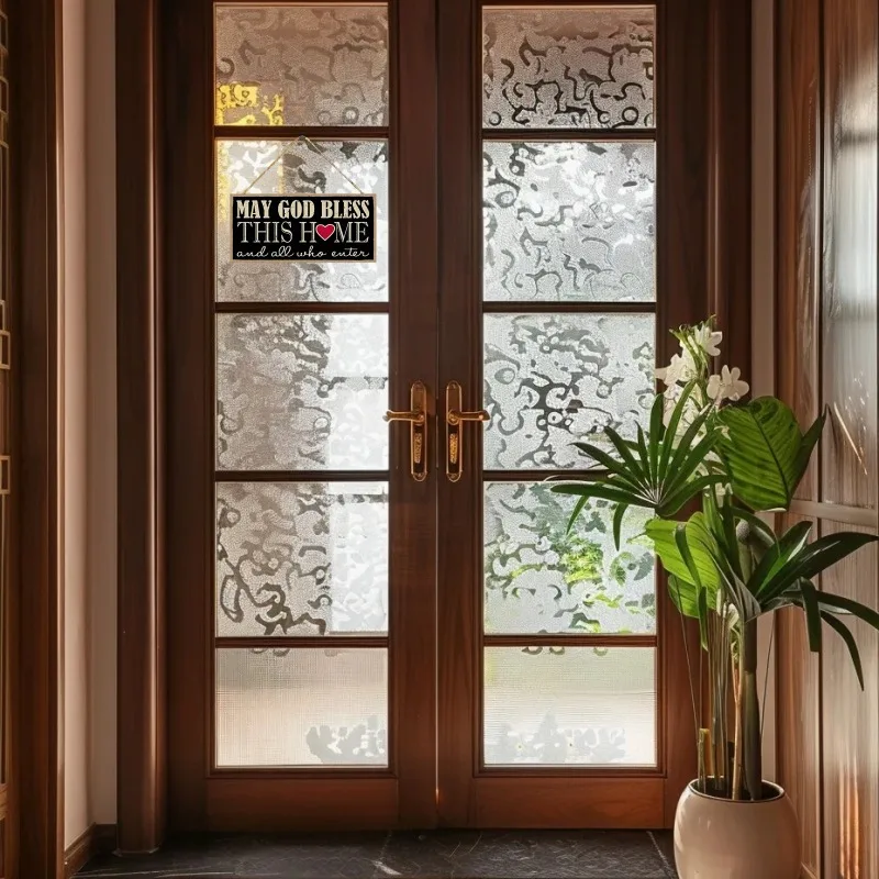 May God Bless This Home and All Those Who Enter, Hang Wooden Signs, Welcome Art, and Home Decor
