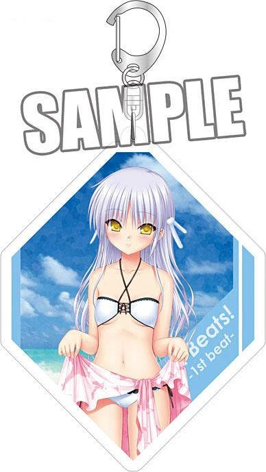 Loen Anime Peripheral Store Angel Beats!Yuri & Kanade Iwasawa AcrylicKeychain Pendant Ornamen Fans Charm Gifts About 6cm